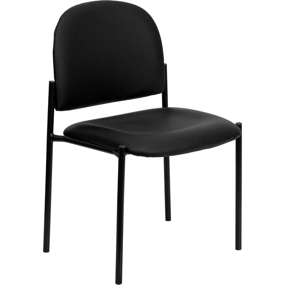 Vinyl Upholstered Stackable Side Reception Chair with Padded Seat, Modern Stackable Chair for Living Room/Office, Black
Vinyl Upholstered Stackable Side Reception Chair with Padded Seat, Modern Stackable Chair for Living Room/Office, Black