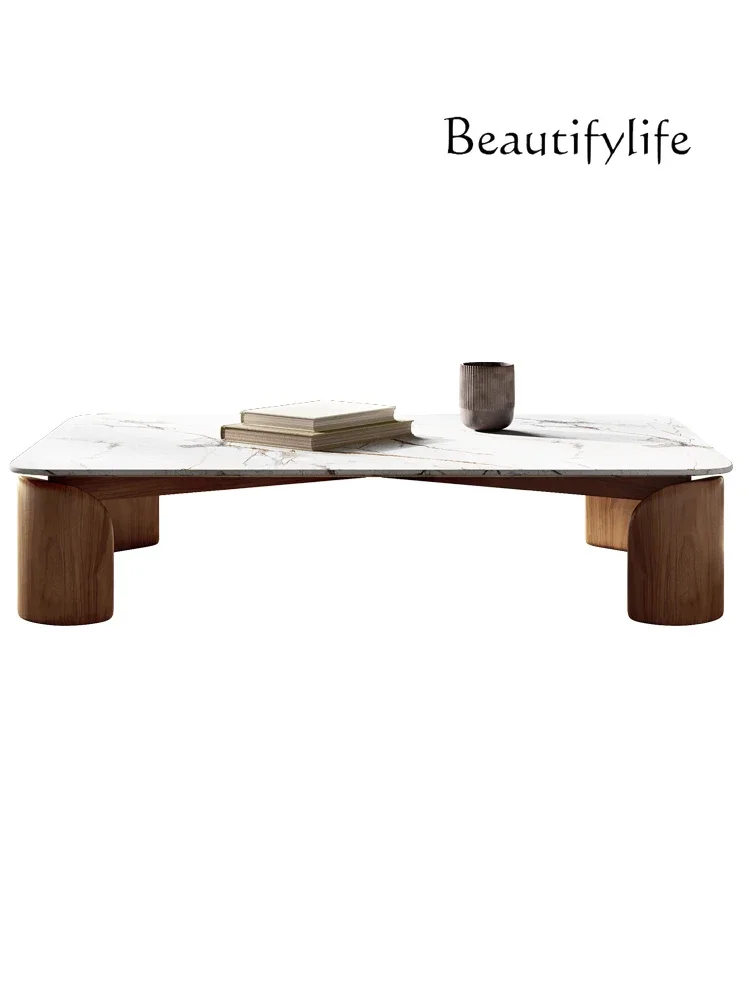S Retro Marble Coffee Table Solid Wood Small Apartment and Simplicity Designer Rectangular Living Room Storage Tea Table
S Retro Marble Coffee Table Solid Wood Small Apartment and Simplicity Designer Rectangular Living Room Storage Tea Table