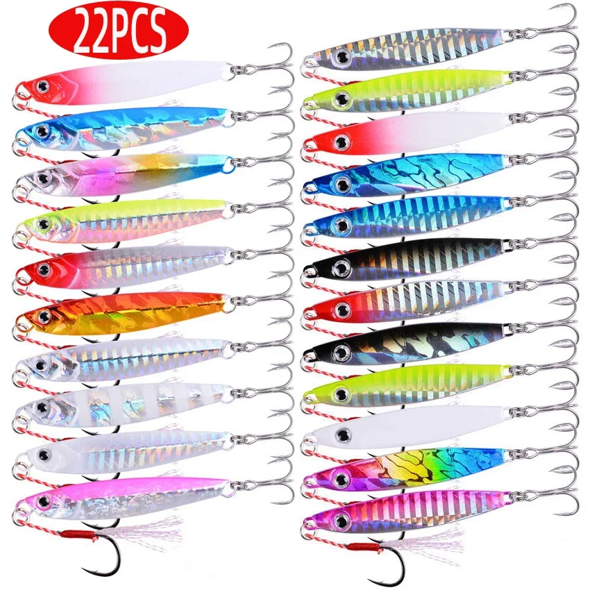 22 шт., набор приманок с металлической литой джиг-ложкой, 7 г, 10 г, 17 г, 21 г, 28 г, 30 г, 40 г, приманки для ловли рыбы, морского окуня, снасти
22 шт., набор приманок с металлической литой джиг-ложкой, 7 г, 10 г, 17 г, 21 г, 28 г, 30 г, 40 г, приманки для ловли рыбы, морского окуня, снасти