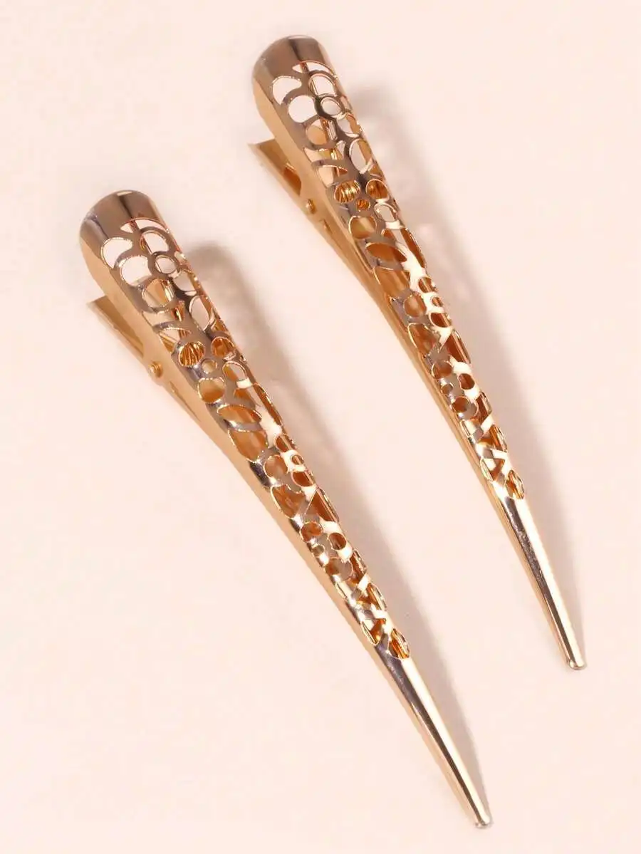 2pcs Womens Acetate Hair Clips With Horn Design Filigree Claw Barrettes
2pcs Womens Acetate Hair Clips With Horn Design Filigree Claw Barrettes