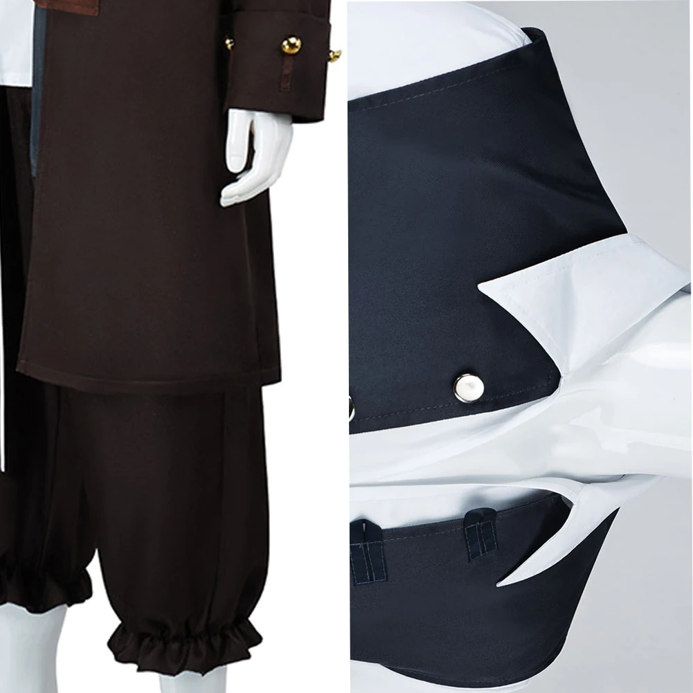 Captain Jack Sparrow Cosplay Costume Adult Men Pirates Uniform Coat Caribbean Outfits Fantasia Halloween Carnival Party Suit
Captain Jack Sparrow Cosplay Costume Adult Men Pirates Uniform Coat Caribbean Outfits Fantasia Halloween Carnival Party Suit