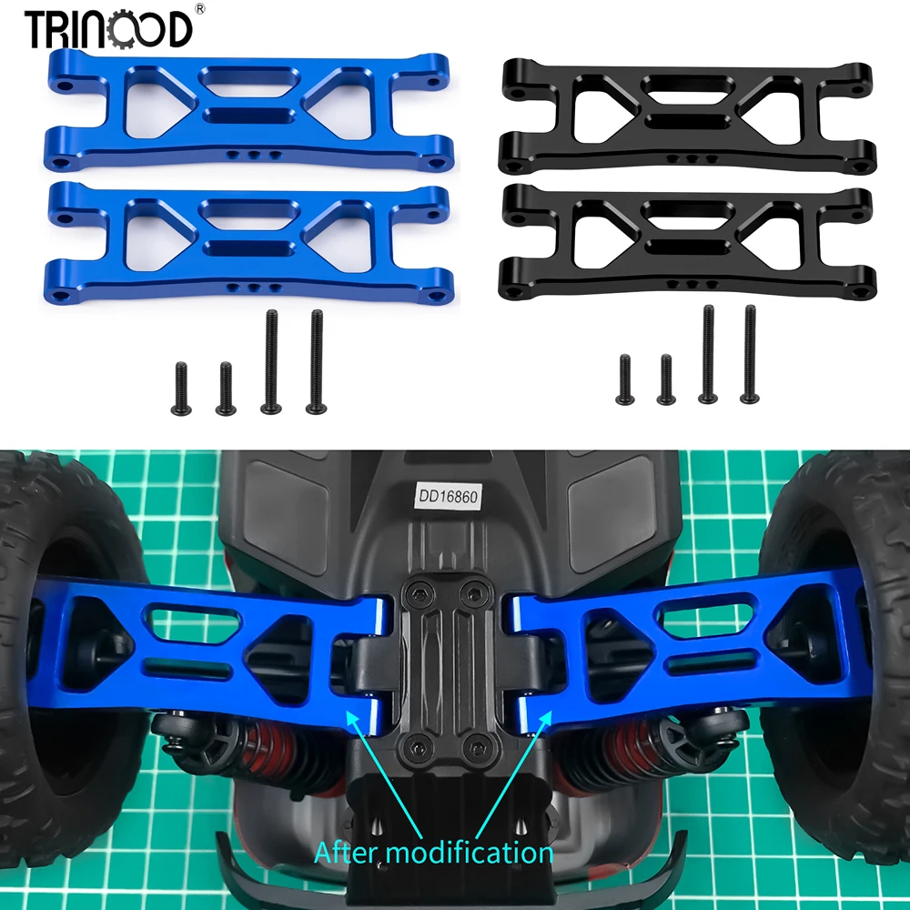 TRINOOD 1Pair Metal Front Rear Upper/Lower Suspension Arm For 1/18 GRANITE GROM Typhon Grom RC Car swingarm Upgrade Accessories
TRINOOD 1Pair Metal Front Rear Upper/Lower Suspension Arm For 1/18 GRANITE GROM Typhon Grom RC Car swingarm Upgrade Accessories
