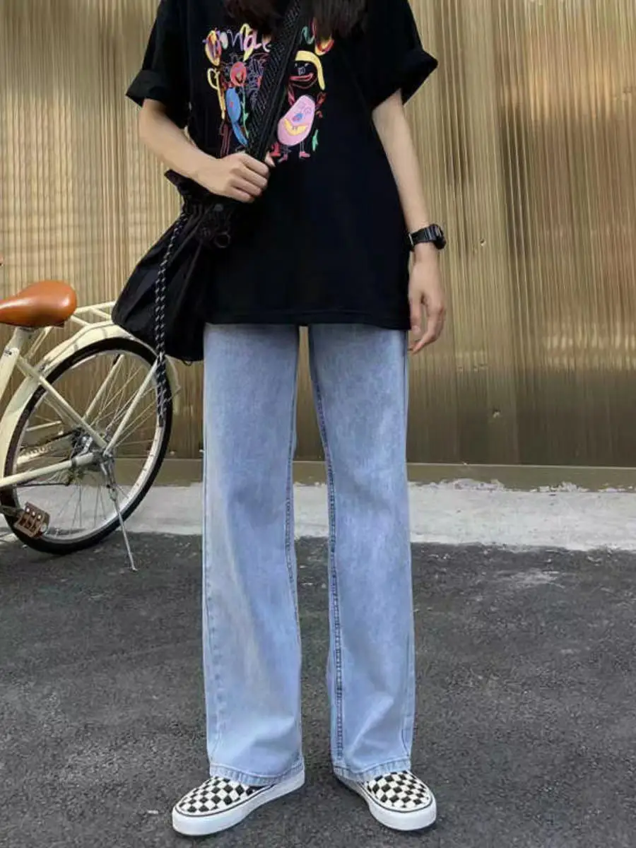 High Waist Thin Straight Leg Jeans Women's Loose Wide Leg Pants Summer New Style Lengthening Effect Slimming Long Trousers
High Waist Thin Straight Leg Jeans Women's Loose Wide Leg Pants Summer New Style Lengthening Effect Slimming Long Trousers