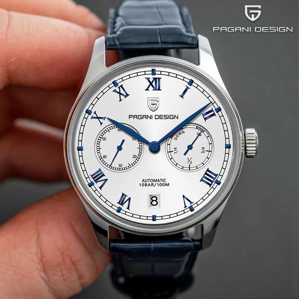 PAGANI DESIGN 41MM Men Pilot Mechanical Watch Luxury Gift Box Sapphire Glass Automatic Watch Power Reserve Display Watch for Men
PAGANI DESIGN 41MM Men Pilot Mechanical Watch Luxury Gift Box Sapphire Glass Automatic Watch Power Reserve Display Watch for Men