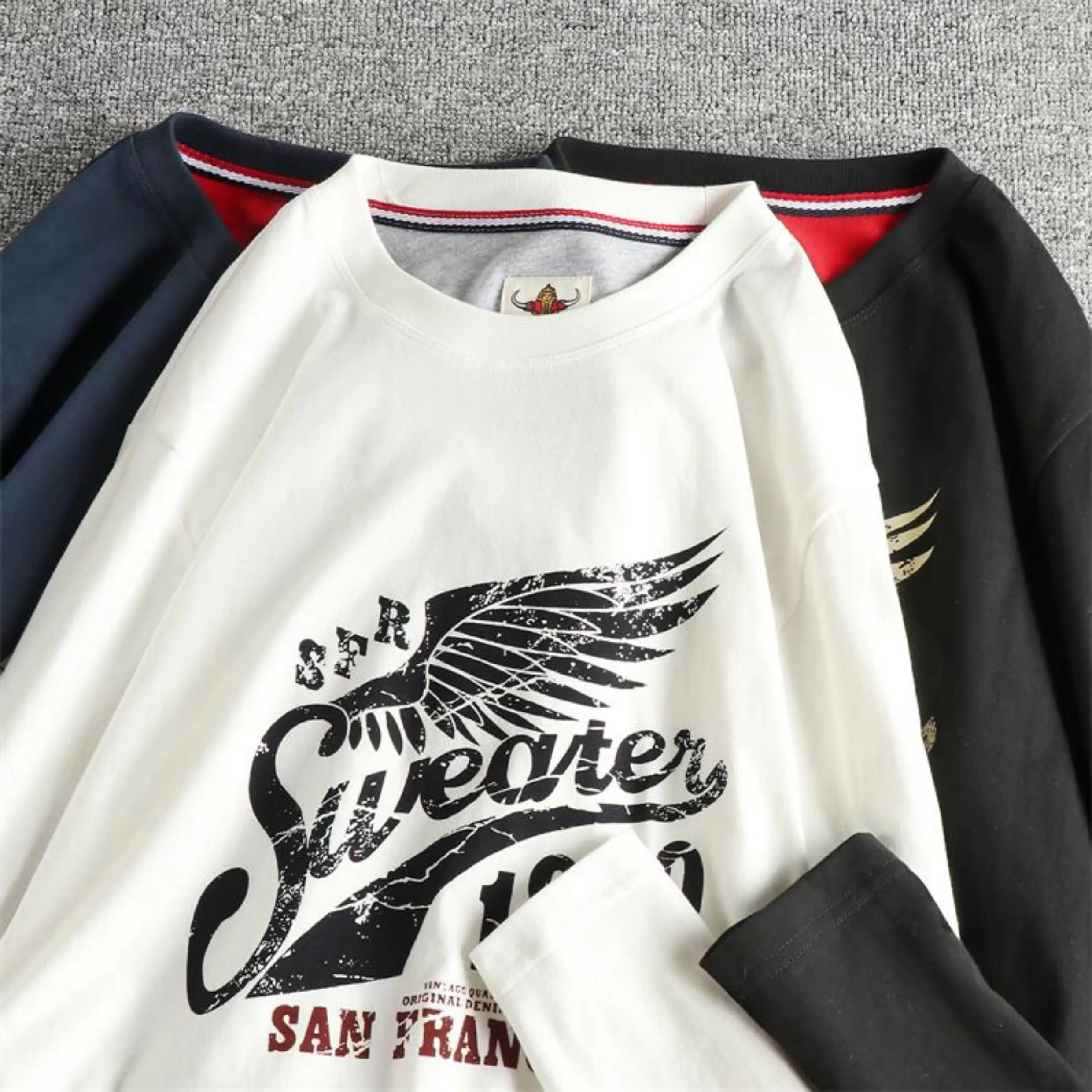 Футболка с длинными рукавами и буквами в стиле ретро, мужская меховая хлопковая футболка с круглым вырезом
Футболка с длинными рукавами и буквами в стиле ретро, мужская меховая хлопковая футболка с круглым вырезом