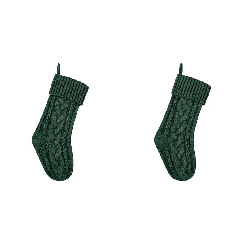 【ORNAMENT】2X Вязаные рождественские чулки для семьи - зеленые подвесные носки для камина
【ORNAMENT】2X Вязаные рождественские чулки для семьи - зеленые подвесные носки для камина
