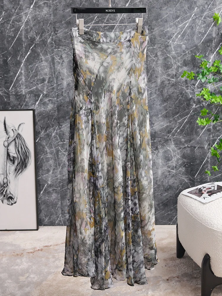 Ultra Sensation 100% Silk A-Line Midi Skirt 3D Floral Print Side Cut High Waist Elastic Free Comfortable Commute Style
Ultra Sensation 100% Silk A-Line Midi Skirt 3D Floral Print Side Cut High Waist Elastic Free Comfortable Commute Style