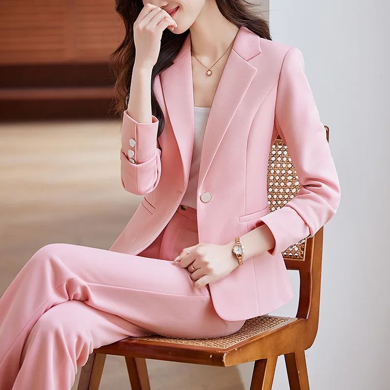 Fashionable Pink Blazer Suit for Women, Spring New Design, Elegant One-Button Slim Fit Long Sleeve Small Blazer
Fashionable Pink Blazer Suit for Women, Spring New Design, Elegant One-Button Slim Fit Long Sleeve Small Blazer