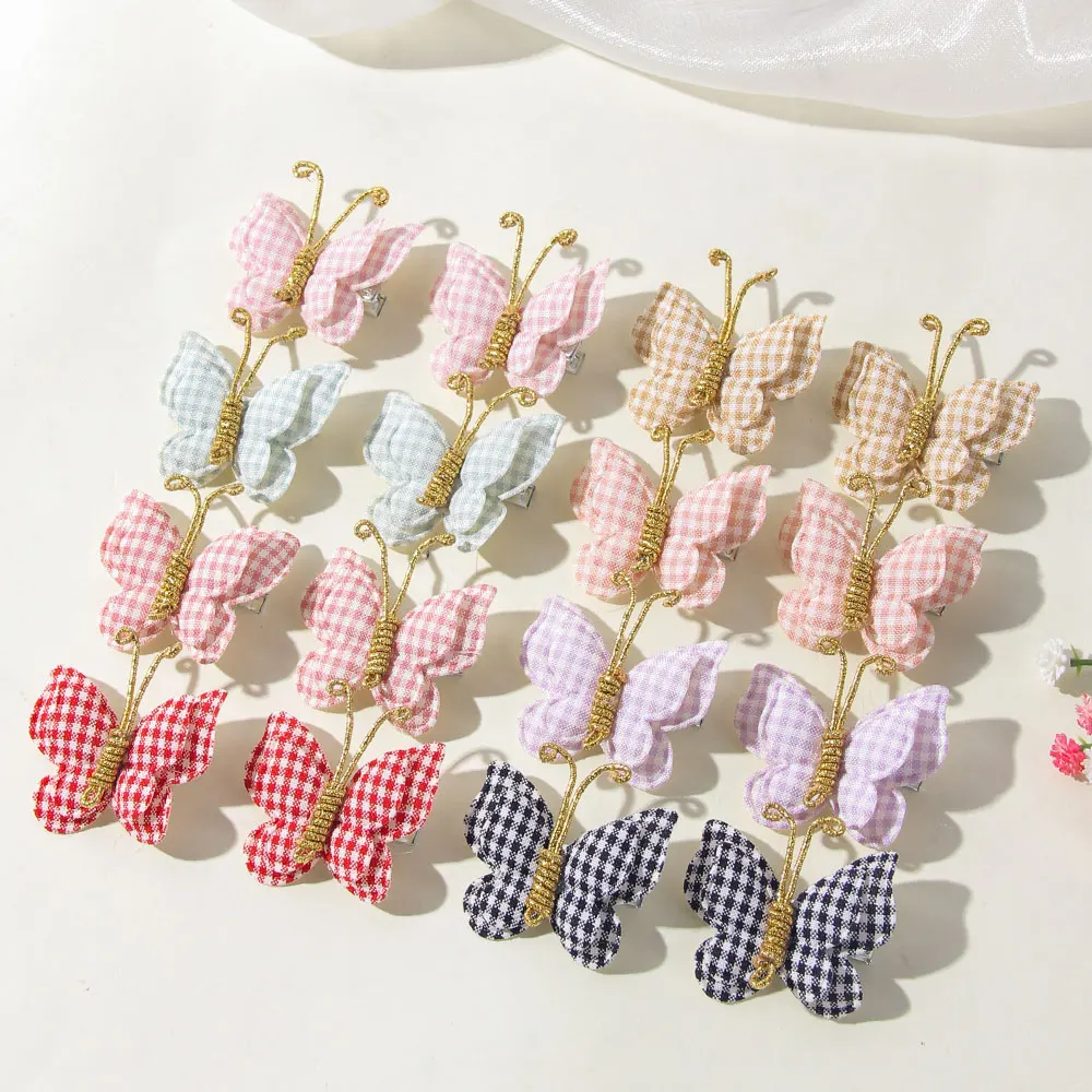 16 шт./компл., заколки для волос с бабочками для девочек, золотая нить, клетчатые детские украшения, модные милые заколки, зажим, детские аксессуары для волос, подарки
16 шт./компл., заколки для волос с бабочками для девочек, золотая нить, клетчатые детские украшения, модные милые заколки, зажим, детские аксессуары для волос, подарки