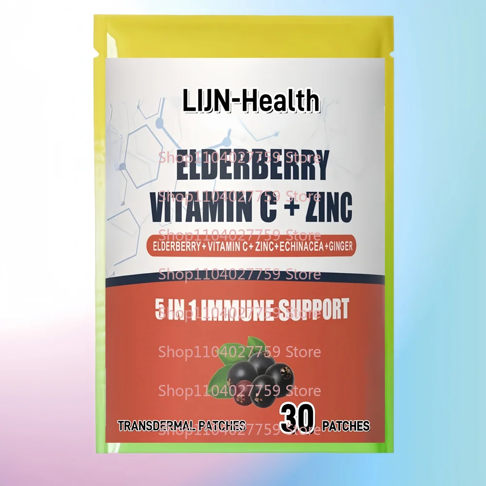 30 Patches 5 in 1 Elderberry Immune Support Transdermal Patches Immune Boosters for Adults Antioxidants
30 Patches 5 in 1 Elderberry Immune Support Transdermal Patches Immune Boosters for Adults Antioxidants