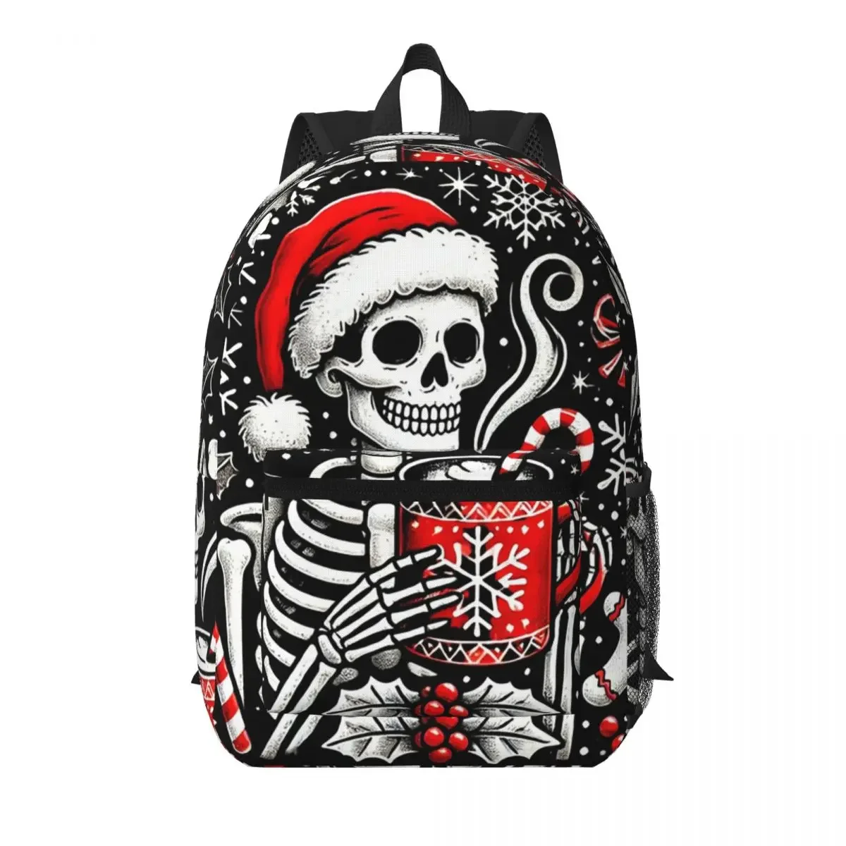 Christmas Skeleton Drinking Coffee Student Backpack School Bag Hiking Travel Daypack for Men Women Bookbag Shoulder Bags
Christmas Skeleton Drinking Coffee Student Backpack School Bag Hiking Travel Daypack for Men Women Bookbag Shoulder Bags