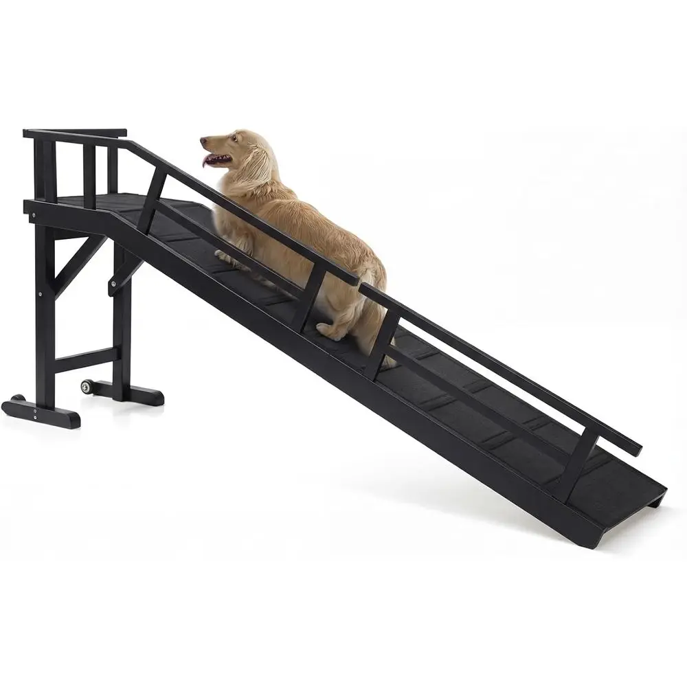 Elevated Pet Bed with Slope, Rails, Non-Slip, Wheels, Suitable for All Dog Sizes, 74 Long, Black
Elevated Pet Bed with Slope, Rails, Non-Slip, Wheels, Suitable for All Dog Sizes, 74 Long, Black