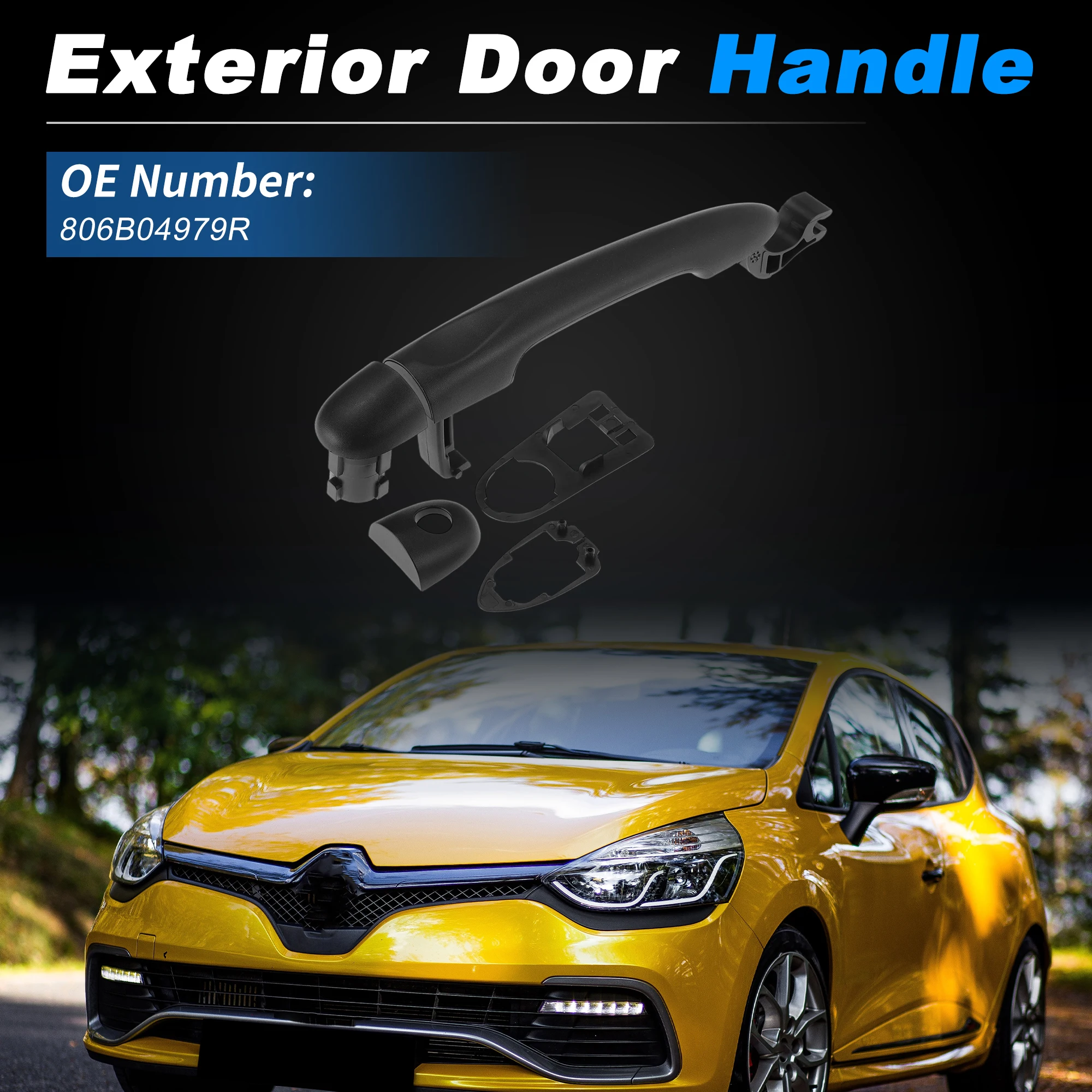 UXCELL Front Left Right Exterior Door Handle No.806B04979R Outside Car Door Handle for Renault Captur I 2018-2025 Black 1 Pcs
UXCELL Front Left Right Exterior Door Handle No.806B04979R Outside Car Door Handle for Renault Captur I 2018-2025 Black 1 Pcs