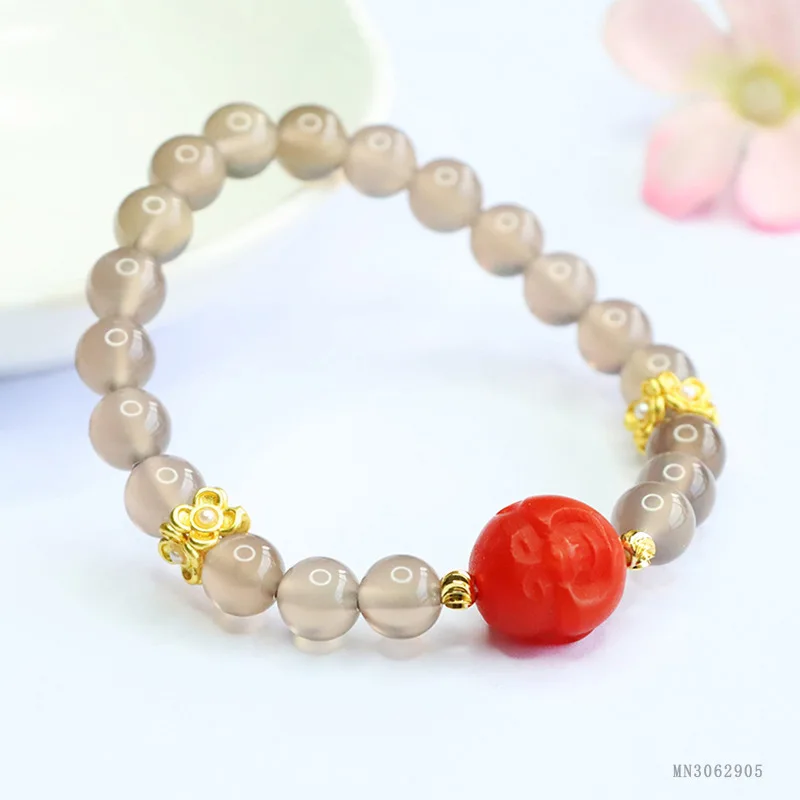 Natural Tobacco Purple Chalcedony Bracelet Salt Source Agate Buddha Head Bracelet Jewelry
Natural Tobacco Purple Chalcedony Bracelet Salt Source Agate Buddha Head Bracelet Jewelry