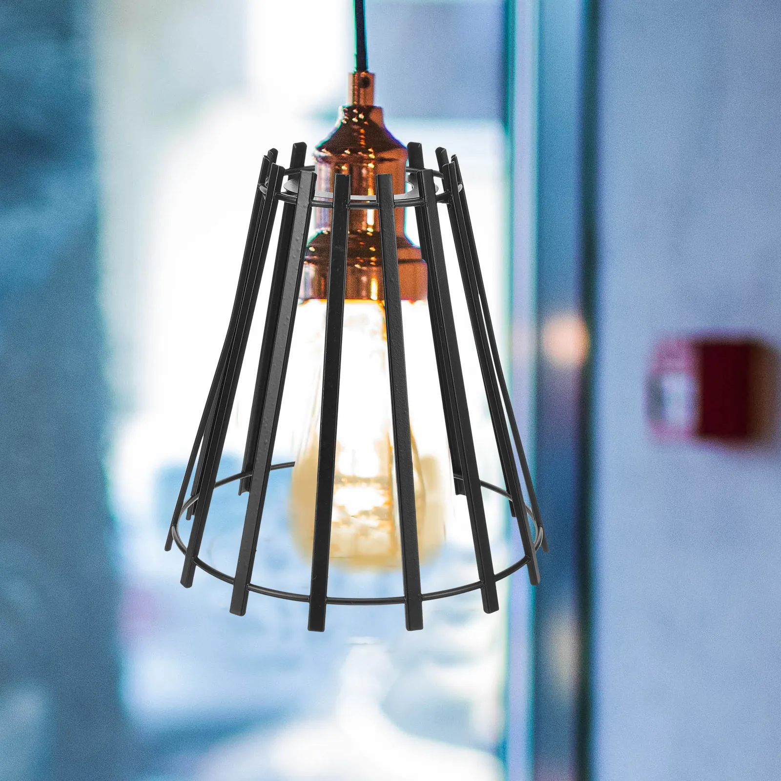 Geometric Light Cover Iron Hanging Lamp Shade for Bare Bulb Soft Warm Glow Minimalist Pendant Light Shade Replacement Lampshade
Geometric Light Cover Iron Hanging Lamp Shade for Bare Bulb Soft Warm Glow Minimalist Pendant Light Shade Replacement Lampshade