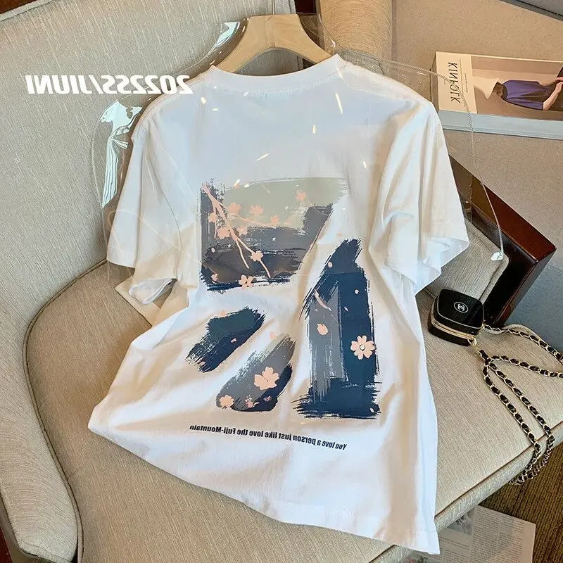 Корейская свободная футболка ort Sve round Ne, женская футболка с принтом, съемная летняя тонкая футболка с мультяшным дизайном
Корейская свободная футболка ort Sve round Ne, женская футболка с принтом, съемная летняя тонкая футболка с мультяшным дизайном