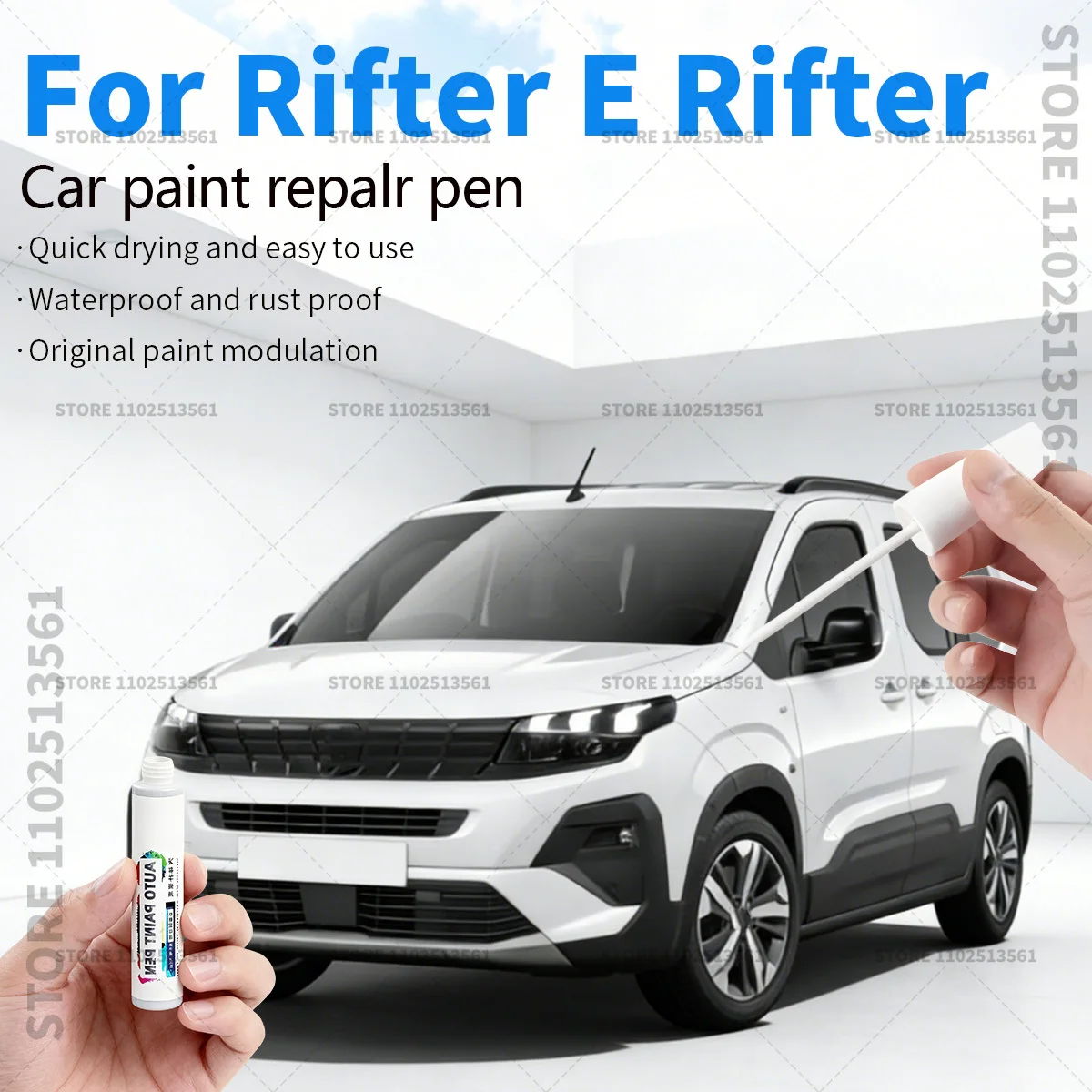 Ручка для ремонта автомобильной краски для PEUGEOT Rifter E-Rifter, аксессуары для ремонта царапин, красный, белый, синий, серый, черный, зеленый, перламутровый песок
Ручка для ремонта автомобильной краски для PEUGEOT Rifter E-Rifter, аксессуары для ремонта царапин, красный, белый, синий, серый, черный, зеленый, перламутровый песок