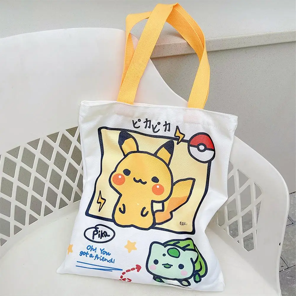 Anime Pokemon Pikachu Canvas Shoulder Bags Psyduck Squirtle Ladies Casual Handbag Reusable Large Capacity Women Shopping Bag TOY
Anime Pokemon Pikachu Canvas Shoulder Bags Psyduck Squirtle Ladies Casual Handbag Reusable Large Capacity Women Shopping Bag TOY