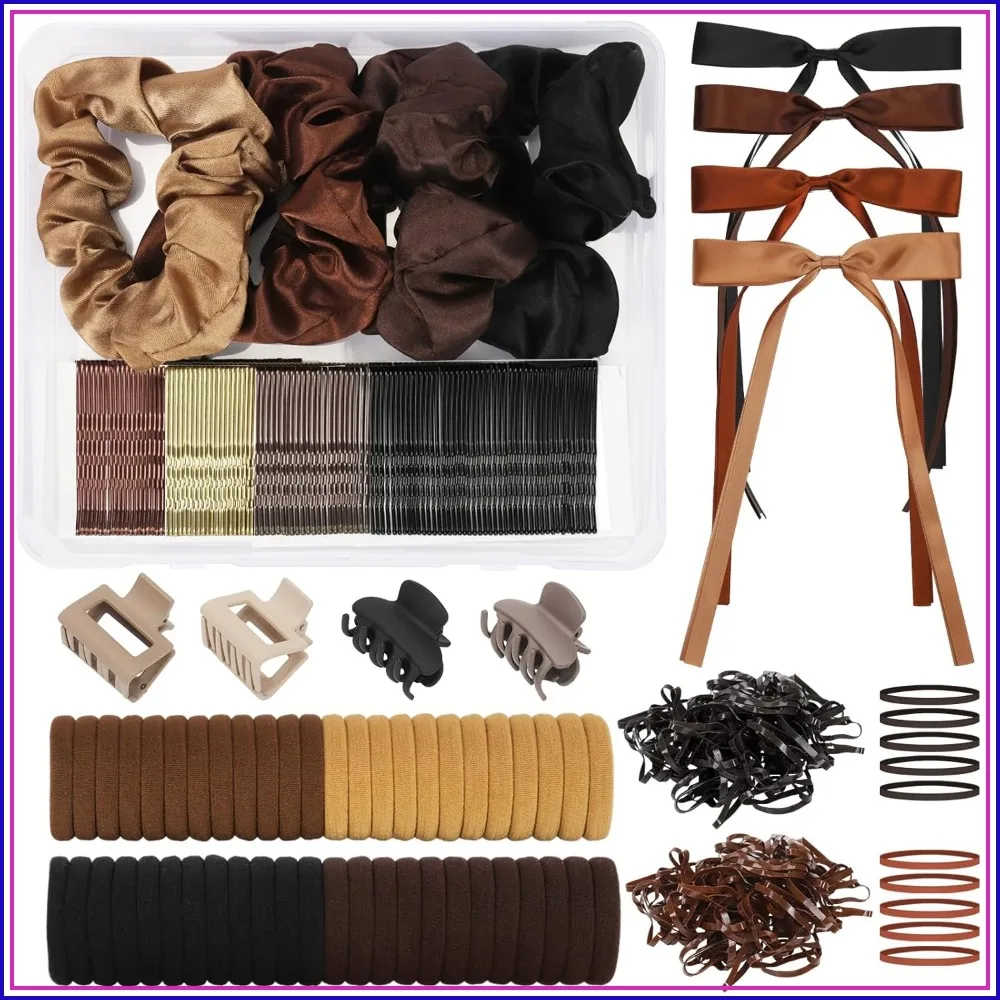 860Pcs Hair Accessories Set for Women, Hair Ties Scrunchies Claw Clips Bobby Pins with Organizer Box
860Pcs Hair Accessories Set for Women, Hair Ties Scrunchies Claw Clips Bobby Pins with Organizer Box
