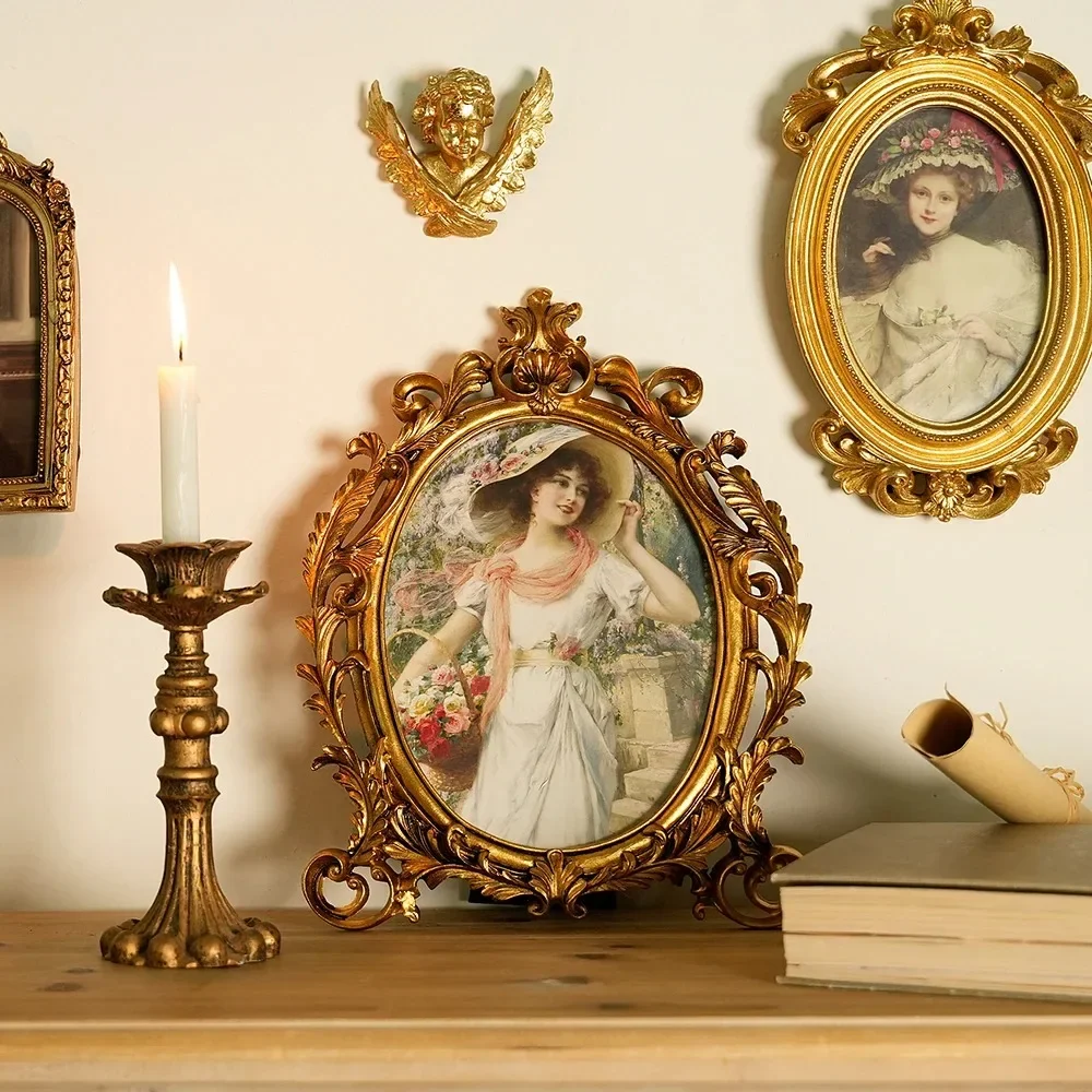 Gold Vintage Picture Frame European Antique Style Home Office Decor Desk Photo Frame for Wall Mounting Tabletop Wedding Display
Gold Vintage Picture Frame European Antique Style Home Office Decor Desk Photo Frame for Wall Mounting Tabletop Wedding Display