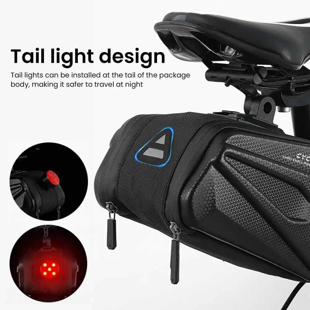 Saddle Bag Convenient Hard Shell EVA Waterproof Reflective Cycling Waterproof Pannier for Mountain Bike
Saddle Bag Convenient Hard Shell EVA Waterproof Reflective Cycling Waterproof Pannier for Mountain Bike