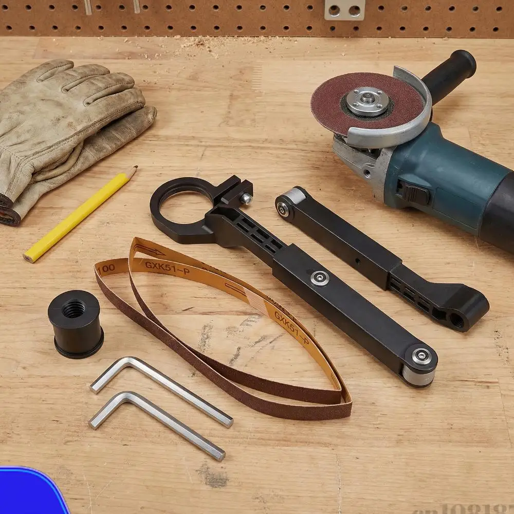 Sanding Belt Adapter Kit Attachment for Polishing Angle Grinder To Belt Sander Converter for Model 100 115 125 Angle Grinder
Sanding Belt Adapter Kit Attachment for Polishing Angle Grinder To Belt Sander Converter for Model 100 115 125 Angle Grinder