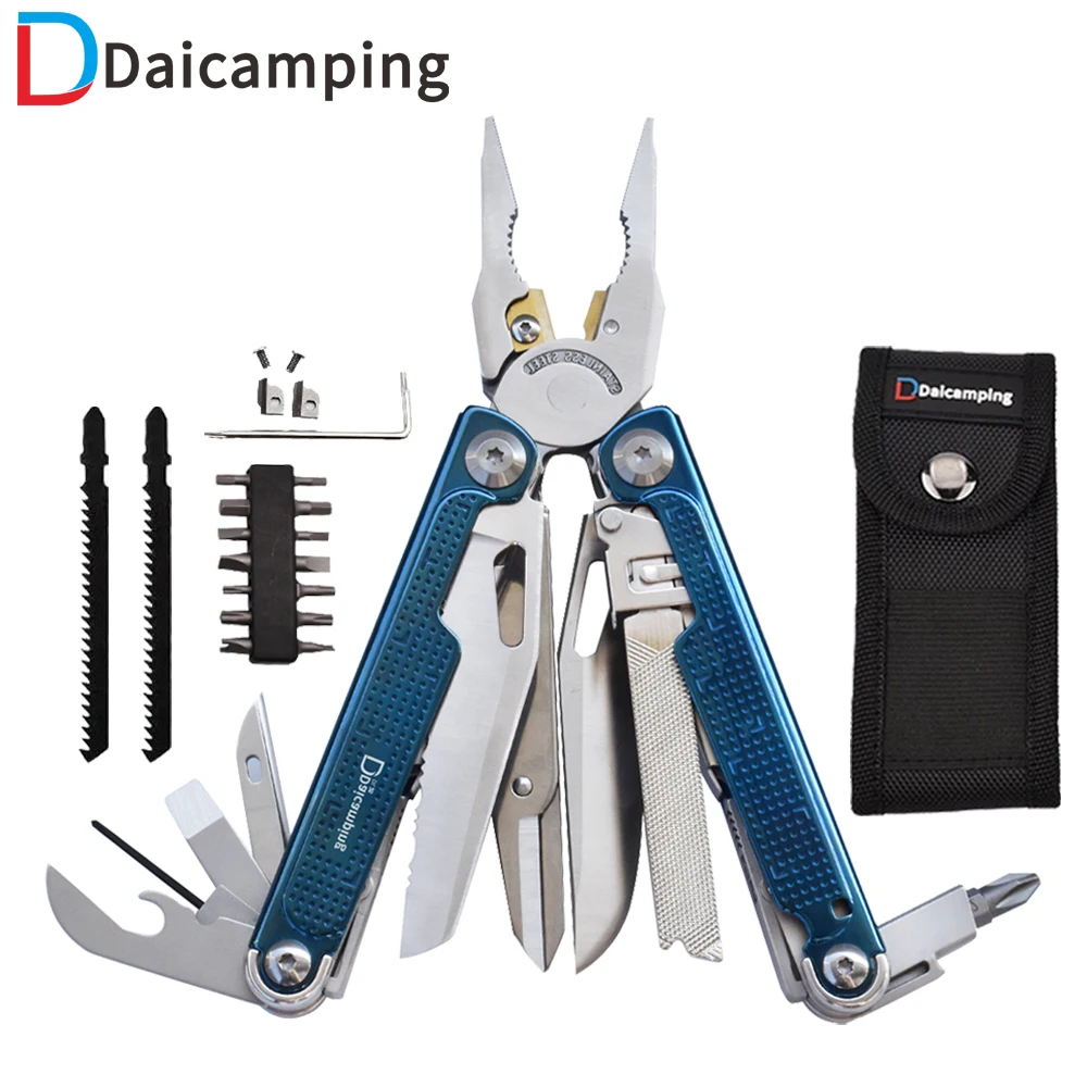 Многофункциональный инструмент Daicamping DL301 DL302 DL9: нож, кусачки, плоскогубцы, складной мультитул для выживания, EDC-нож
Многофункциональный инструмент Daicamping DL301 DL302 DL9: нож, кусачки, плоскогубцы, складной мультитул для выживания, EDC-нож