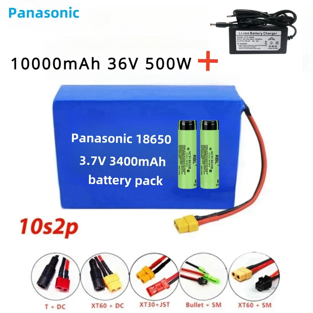 Panasonic 18650 Lithium Battery Pack 10S2P 36V 10000mAh Electric Scooter 500W High Power Battery Pack+Charger Free Shipping
Panasonic 18650 Lithium Battery Pack 10S2P 36V 10000mAh Electric Scooter 500W High Power Battery Pack+Charger Free Shipping
