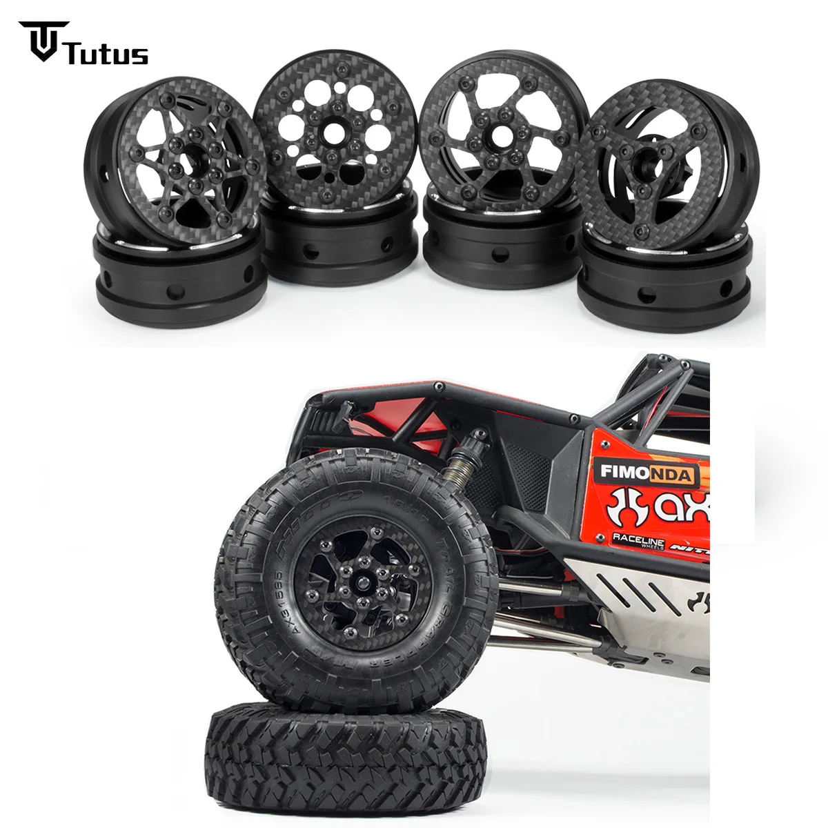 1.9 Inch Carbon Fiber Wheels Rim for 1/10 RC Crawler Axial RBX10 SCX10 90046 Capra 1.9 UTB TRX4 RedCat D90
1.9 Inch Carbon Fiber Wheels Rim for 1/10 RC Crawler Axial RBX10 SCX10 90046 Capra 1.9 UTB TRX4 RedCat D90