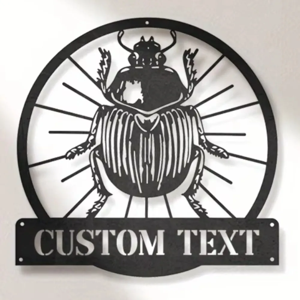Trendy Unique Black Scarab Beetle - Inspired Metal Wall Decor. Tailored Vintage Style, Personalized for Home, No Power Needed.
Trendy Unique Black Scarab Beetle - Inspired Metal Wall Decor. Tailored Vintage Style, Personalized for Home, No Power Needed.