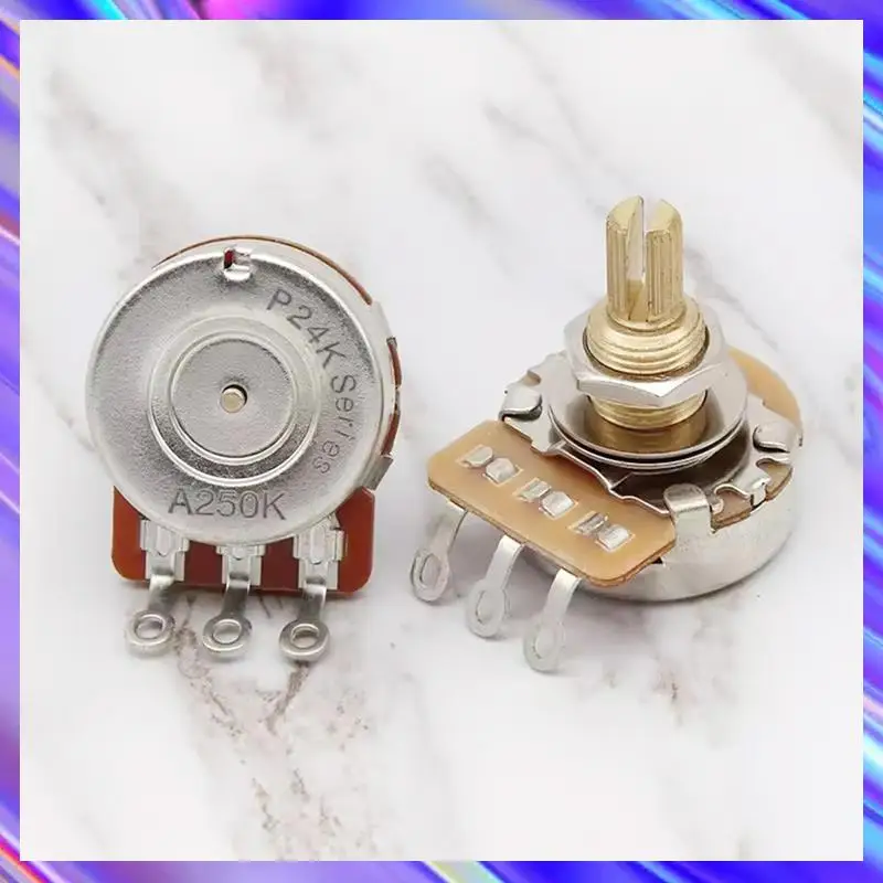 L71A 2PCS Guitar Potentiometers,Short Shaft Options,Fine 24-Spline Brass Shaft,Ideal For Guitar Customization
L71A 2PCS Guitar Potentiometers,Short Shaft Options,Fine 24-Spline Brass Shaft,Ideal For Guitar Customization