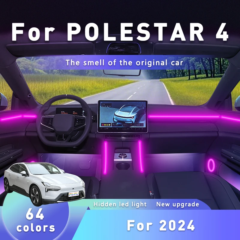 FILIPLI For The POLESTAR 4 For 2024 Car Interior Acrylic Light Multi Color Car Mood Atmosphere Decoration Light Easy To Install
FILIPLI For The POLESTAR 4 For 2024 Car Interior Acrylic Light Multi Color Car Mood Atmosphere Decoration Light Easy To Install