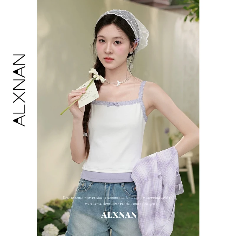 ALXNAN Women's Camisole Summer Slim Fit Square Neck Lace Trim Camis Casual Elegant Holiday Sleeveless Top for Ladies 2026 L65558
ALXNAN Women's Camisole Summer Slim Fit Square Neck Lace Trim Camis Casual Elegant Holiday Sleeveless Top for Ladies 2026 L65558