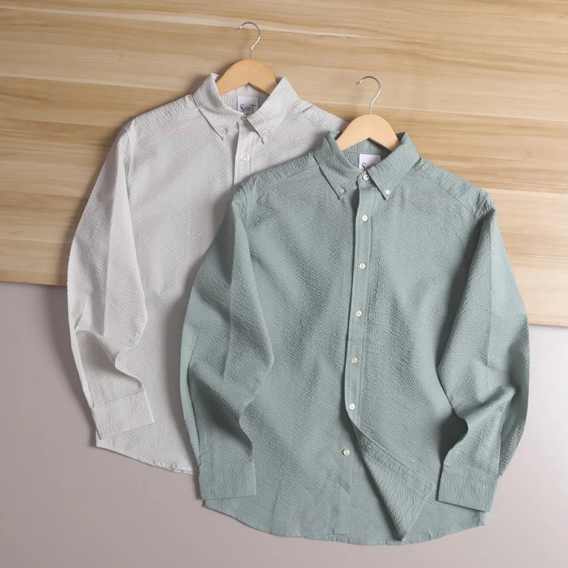 Текстурированная ткань с пузырьками Long Sve, мужская повседневная одежда для осеннего сезона, дышащая, удобная, подходит для повседневной одежды Faion
Текстурированная ткань с пузырьками Long Sve, мужская повседневная одежда для осеннего сезона, дышащая, удобная, подходит для повседневной одежды Faion