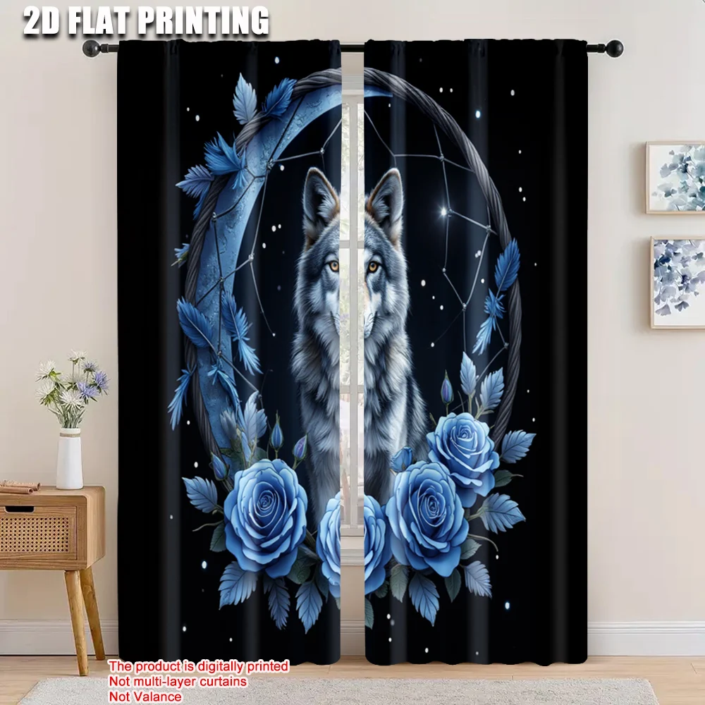 2pcs, 2D flat printing Curtain wolf flowers Versatile Polyester Fabric,Without Electricity Festive Holiday Applies to Classroom
2pcs, 2D flat printing Curtain wolf flowers Versatile Polyester Fabric,Without Electricity Festive Holiday Applies to Classroom