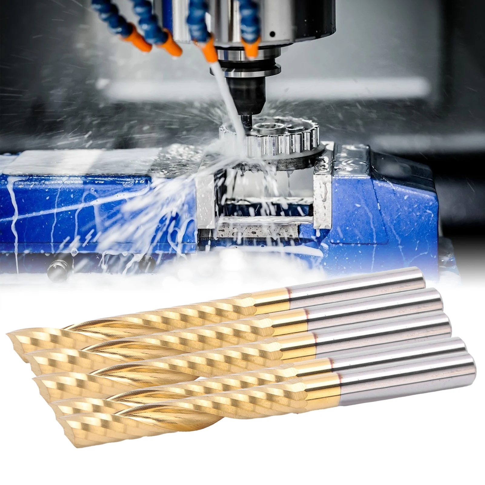 Milling Machine Tools Single Flute 4x28x50mm High Speed Steel HSS Titanium Coating Milling Machine Tools Straight End Mills
Milling Machine Tools Single Flute 4x28x50mm High Speed Steel HSS Titanium Coating Milling Machine Tools Straight End Mills