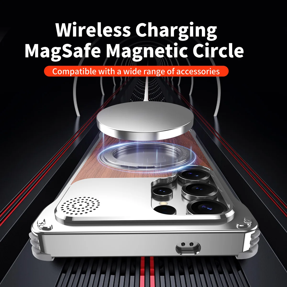 Luxury Metal Wood Aromatherapy Borderless Magnetic Stand Case for Galaxy S25 Ultra S25 Wireless Charging Frameless Case Funda
Luxury Metal Wood Aromatherapy Borderless Magnetic Stand Case for Galaxy S25 Ultra S25 Wireless Charging Frameless Case Funda