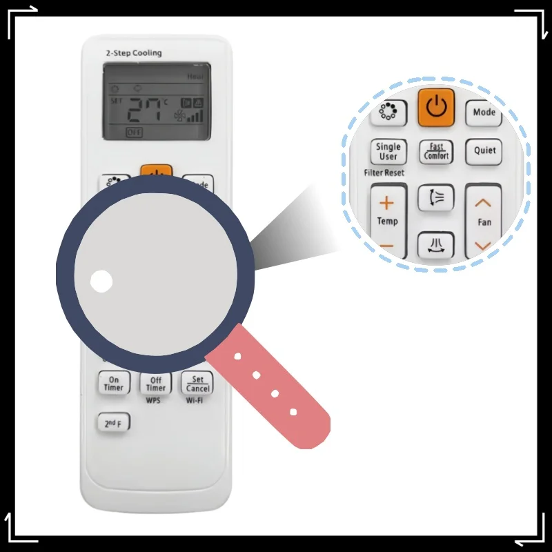 Multi-Fit Samsung Aircon Remote DB93-14195A, Aftermarket Infrared Replacement Compatible with DB93-14195B DB93-11489C
Multi-Fit Samsung Aircon Remote DB93-14195A, Aftermarket Infrared Replacement Compatible with DB93-14195B DB93-11489C