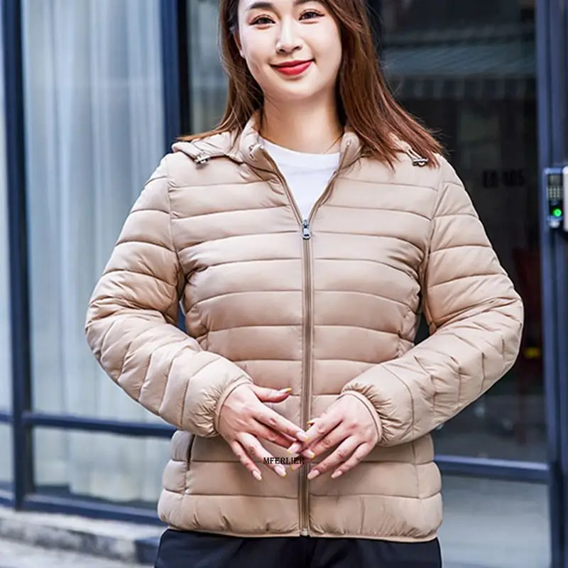 Large Size 8XL 140kg Women Solid Color Cotton Padded Parka Jacket Coat Lady Lightweight Warm Outwear With Hooded
Large Size 8XL 140kg Women Solid Color Cotton Padded Parka Jacket Coat Lady Lightweight Warm Outwear With Hooded