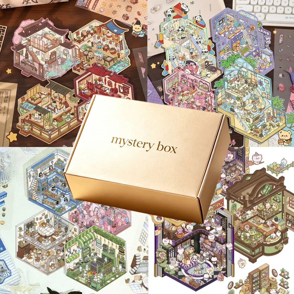 10pcs Random Cute 3D Diy Miniature Scene Sticker Visual Stacking Stickers Miniature Three-dimensional Scene Stickers
10pcs Random Cute 3D Diy Miniature Scene Sticker Visual Stacking Stickers Miniature Three-dimensional Scene Stickers 