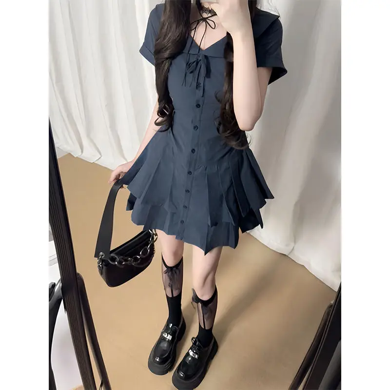 Готическое японское ретро платье JK для женщин Harajuku Y2k с бантом, кружевные милые мини-платья, новый винтажный тонкий лоскутный элегантный наряд для вечеринки
Готическое японское ретро платье JK для женщин Harajuku Y2k с бантом, кружевные милые мини-платья, новый винтажный тонкий лоскутный элегантный наряд для вечеринки