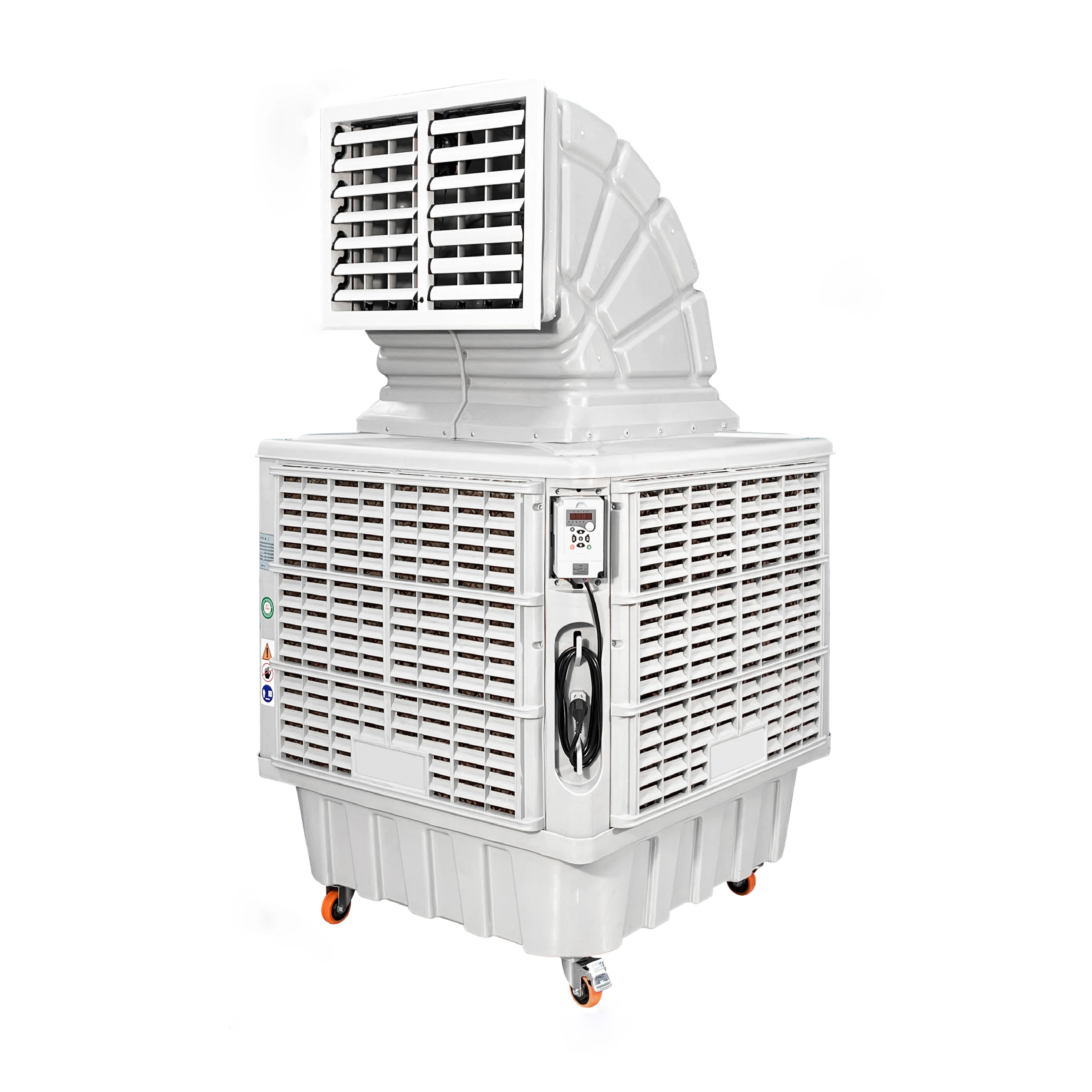 Portable Industrial air Conditioner with a Power of 1.1 kW and an Airflow of 18,000 M³/h; Evaporative Factory Cooler
Portable Industrial air Conditioner with a Power of 1.1 kW and an Airflow of 18,000 M³/h; Evaporative Factory Cooler