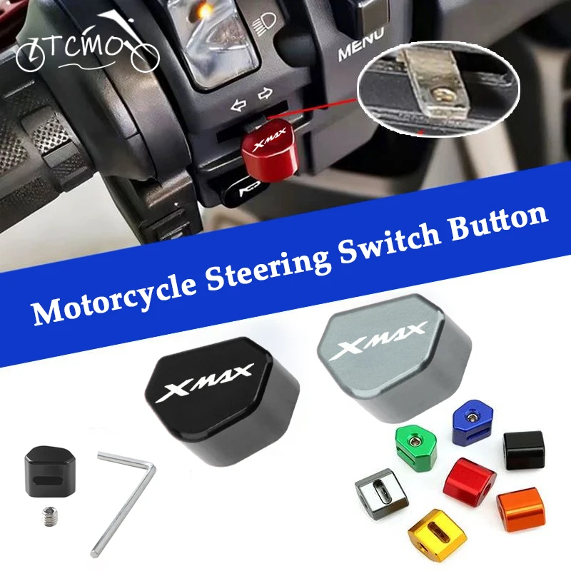 For YAMAHA XMAX 300 Xmax300 X-MAX 250 XMAX400 CNC Aluminum Motorcycle Switch Button Turn Signal Switch Key Cap
For YAMAHA XMAX 300 Xmax300 X-MAX 250 XMAX400 CNC Aluminum Motorcycle Switch Button Turn Signal Switch Key Cap