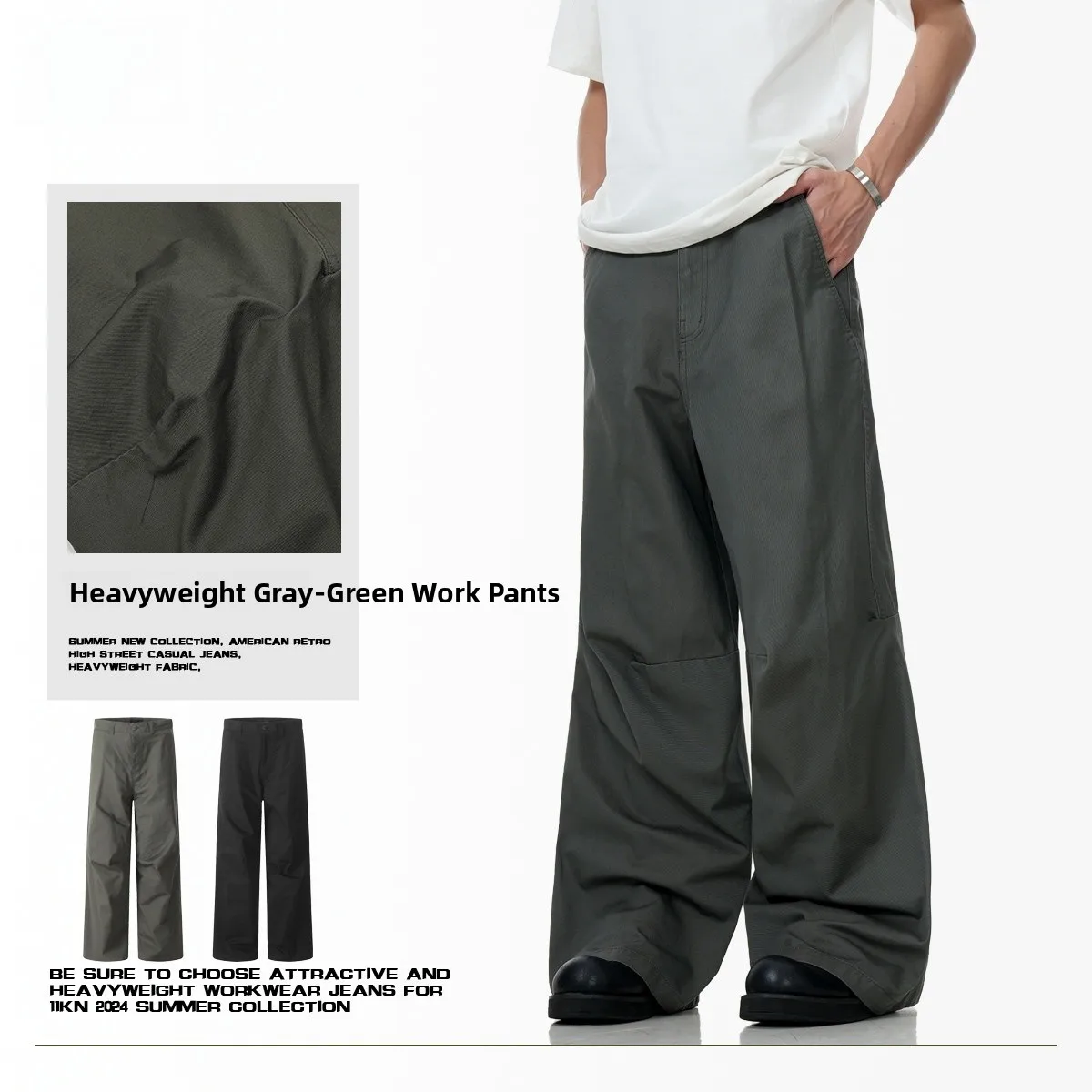 American Sle Trousers Men's Casual Long Pants Folded Design Drapey Straight Leg Cotton Work Trousers Faionable Urban Sle
American Sle Trousers Men's Casual Long Pants Folded Design Drapey Straight Leg Cotton Work Trousers Faionable Urban Sle