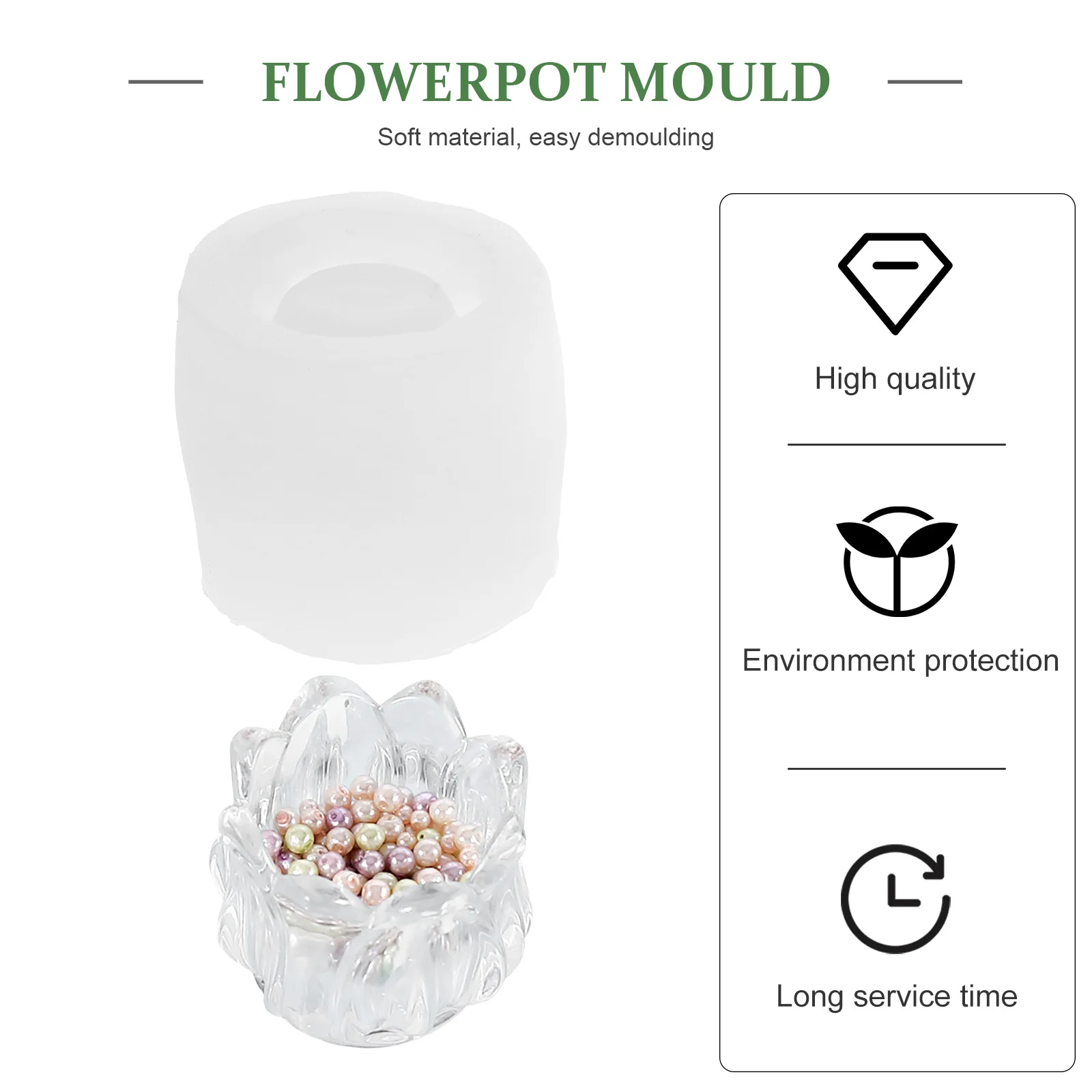 Silicone Flower Mold Concrete Plant Pots Unique Shape Succulents Small Plants Storage Craft Flowerpot Mould Tool 
Silicone Flower Mold Concrete Plant Pots Unique Shape Succulents Small Plants Storage Craft Flowerpot Mould Tool