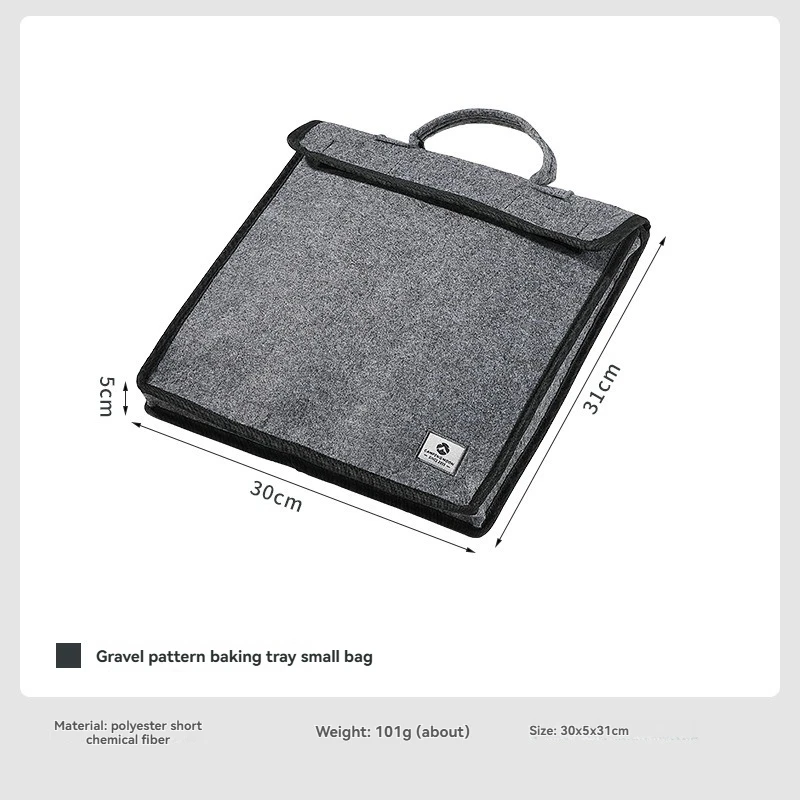 Gravel Patterned Baking Tray Storage Bag GRW-27-B Thick Polyester Fiber Scratch-Resistant for Camping And Kitchen Organization
Gravel Patterned Baking Tray Storage Bag GRW-27-B Thick Polyester Fiber Scratch-Resistant for Camping And Kitchen Organization