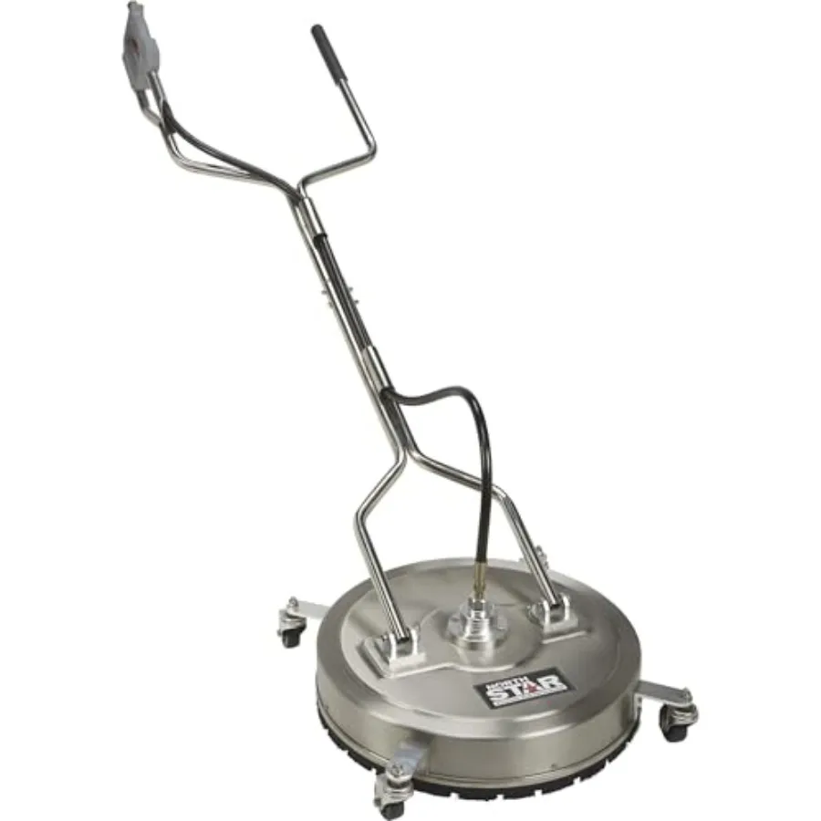 Pressure Washer Surface Cleaner for driveways and patios, stainless steel construction, silver finish, 22in. diameter, 4000 PSI
Pressure Washer Surface Cleaner for driveways and patios, stainless steel construction, silver finish, 22in. diameter, 4000 PSI