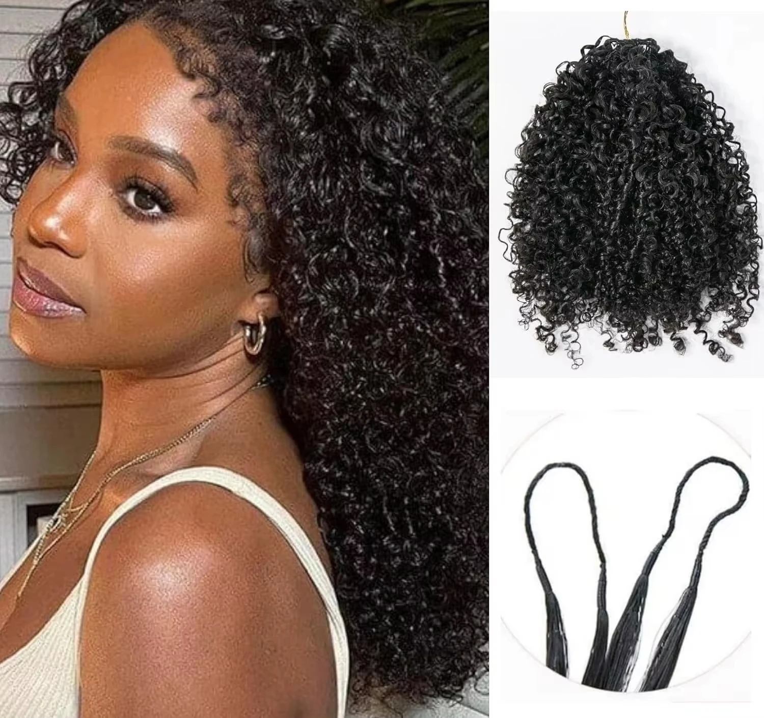 Натуральные кудрявые волосы для наращивания 14A Burmese Curly Crochet, 100% человеческие волосы, без узлов, предварительно разделенные, натуральный цвет
Натуральные кудрявые волосы для наращивания 14A Burmese Curly Crochet, 100% человеческие волосы, без узлов, предварительно разделенные, натуральный цвет