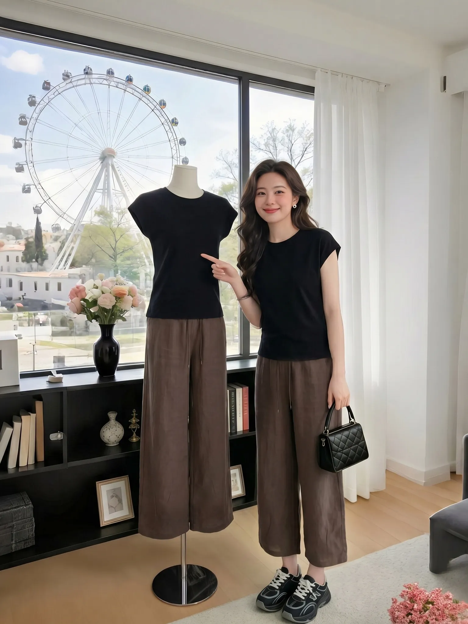 High Waist Wide Leg Pants Fashionable Casual Versatile Korean Style Summer Women's Clothing Breathable Skin-Friendly
High Waist Wide Leg Pants Fashionable Casual Versatile Korean Style Summer Women's Clothing Breathable Skin-Friendly