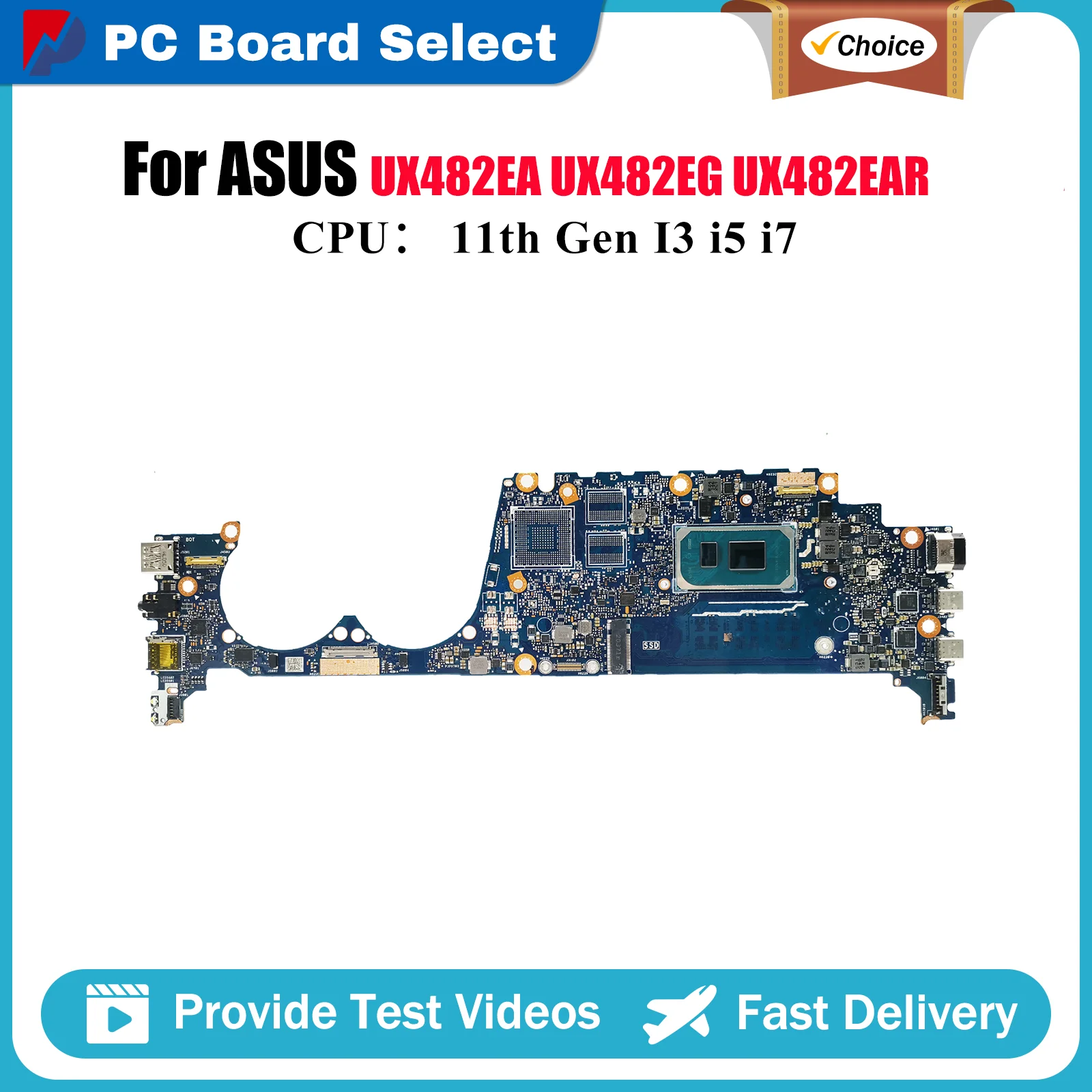 UX482EA Laptop Motherboard For ASUS UX482EG UX482E UX482EA UX482EAR BE482E UX482EGR BX482E UX4100E Mainboard 11th Gen I3 i5 i7 U
UX482EA Laptop Motherboard For ASUS UX482EG UX482E UX482EA UX482EAR BE482E UX482EGR BX482E UX4100E Mainboard 11th Gen I3 i5 i7 U